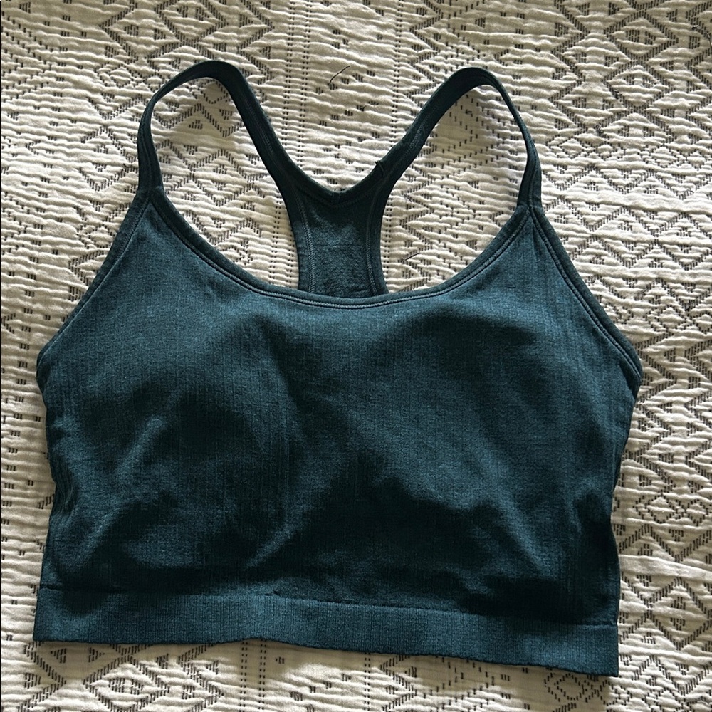 CRZ YOGA Dark Teal Crop Top